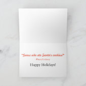 Pug Vakantie/Kerstkaart. Minnie, Maximum en Matti Feestdagen Kaart (Binnen)