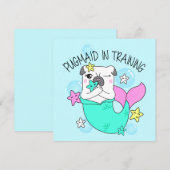 Pug-vakpas Feestdagenkaart (Voorkant / Achterkant)