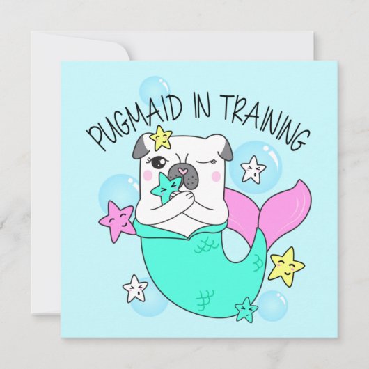 Pug-vakpas Feestdagenkaart (Voorkant)