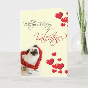 Pug Valentijn Feestdagen Kaart