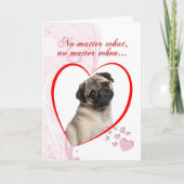 Pug Valentijn Kaart (Voorkant)