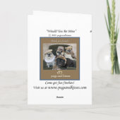 Pug Valentijn zou u Mijn zijn Feestdagen Kaart (Achterkant)