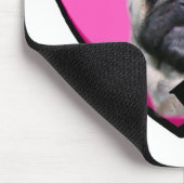 Pug Valentijnsdag Muismat (Hoek)