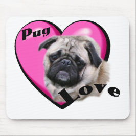 Pug Valentijnsdag Muismat