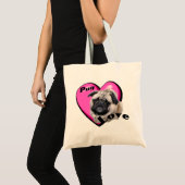 Pug Valentijnsdag Tote Bag (Voorkant (product))