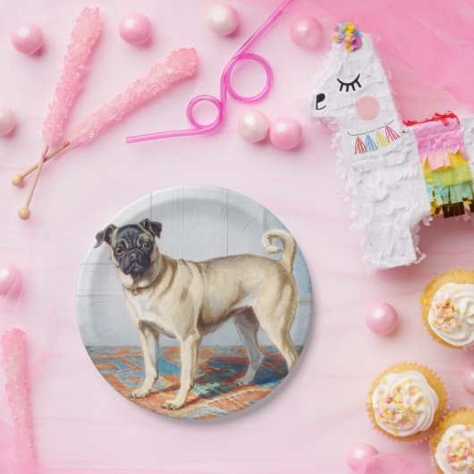 Pug van Conradijn Cunaeus Papieren Bordje (Feest)