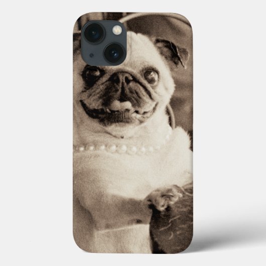 Pug van de koffie Case-Mate iPhone case (Achterkant)