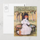 Pug van de Thee van Mazawattee Briefkaart (Voorkant / Achterkant)