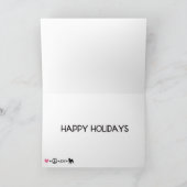 Pug van de Vreugde van de Vrede van de liefde Feestdagen Kaart (Binnen)