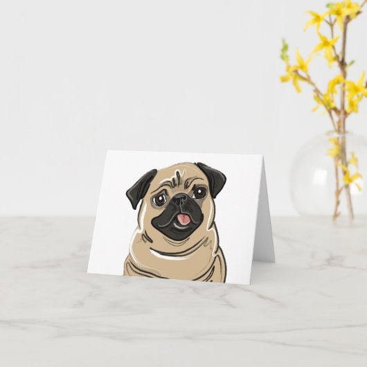 Pug van Fawn de Kaart van de Nota (Gele Bloem)