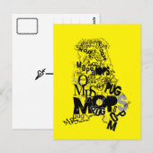 Pug van het type briefkaart (Voorkant / Achterkant)