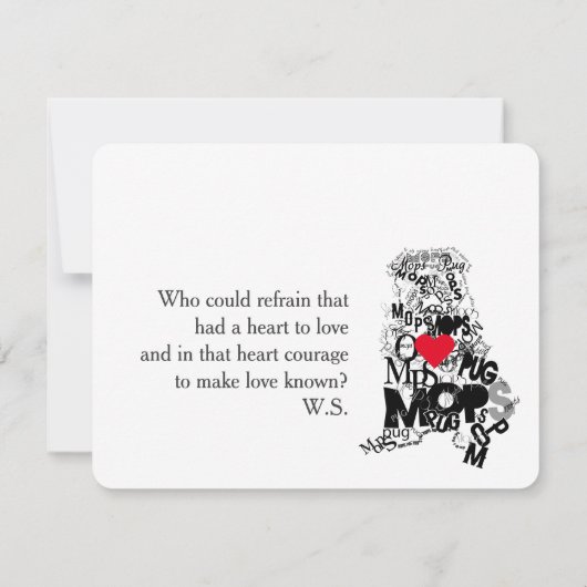 Pug van het type kaart (Achterkant)