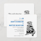 Pug van typen kaart (Voorkant / Achterkant)