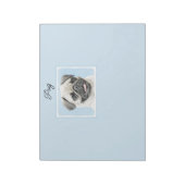 Pug-verf - Kute Original Dog Art-laptop Notitieblok (Linkerzijde)