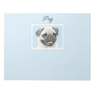Pug-verf - Kute Original Dog Art-laptop Notitieblok