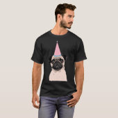 Pug verjaardag t-shirt (Voorkant volledig)