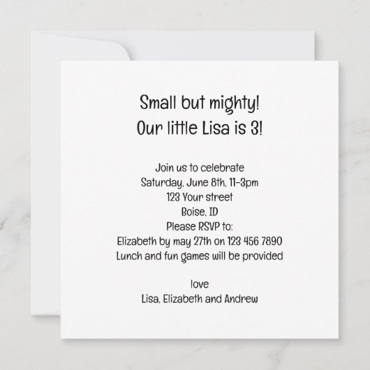 Pug verjaardagskaart, Pug kaart, Pug Kaart (Achterkant)