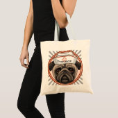 Pug-verpleegster boodschappentas tote bag (Voorkant (product))