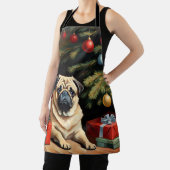 Pug viert Kerstmis Schort (Insitu)