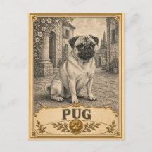 Pug, Vintage Heritage Hond