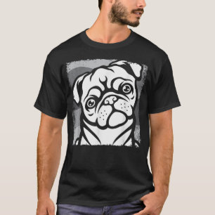 pug voor kinderen Mannen, grappige doekje T-shirt