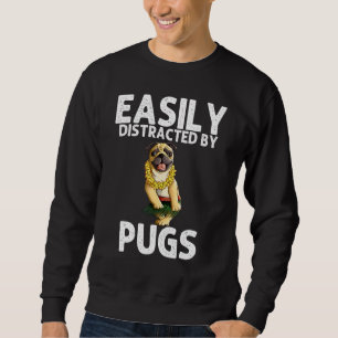 Pug Voor Mannen Vrouwen Kinderen Hula Danser Pug   Trui