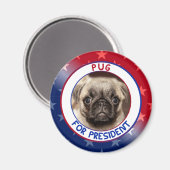 PUG VOOR PRESIDENT MAGNEET (Voorkant / Achterkant)