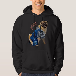 Pug Vrouwen Mannen Pug Moeder Vader Leven Liefde H Hoodie
