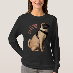 Pug Vrouwen Mannen Pug Moeder Vader Leven Liefde H T-shirt