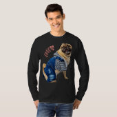 Pug Vrouwen Mannen Pug Moeder Vader Leven Liefde H T-shirt (Voorkant volledig)