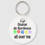 Pug wandelingen ontwerp sleutelhanger (Voorkant)