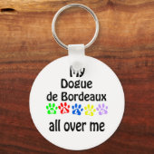 Pug wandelingen ontwerp sleutelhanger (Voorkant)