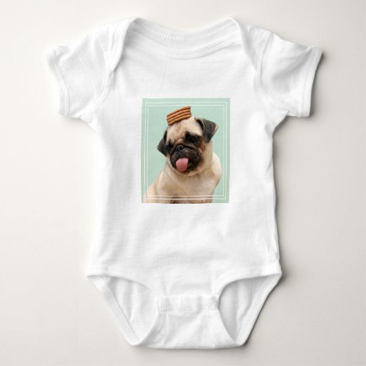 Pug Wants-behandelingen Romper (Voorkant)