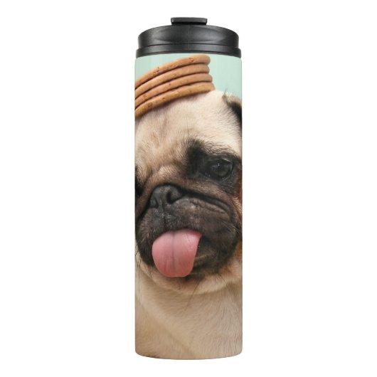 Pug Wants-behandelingen Thermosbeker (Voorkant)