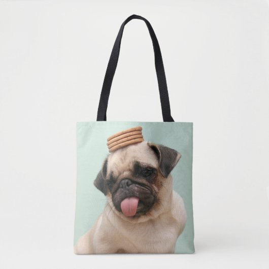 Pug Wants-behandelingen Tote Bag (Voorkant)