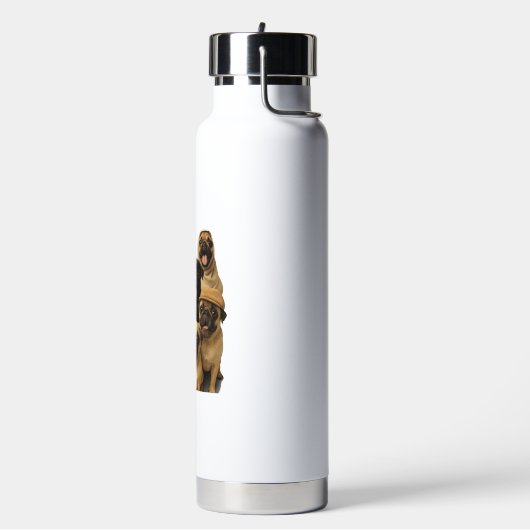 Pug Waterfles (Links)
