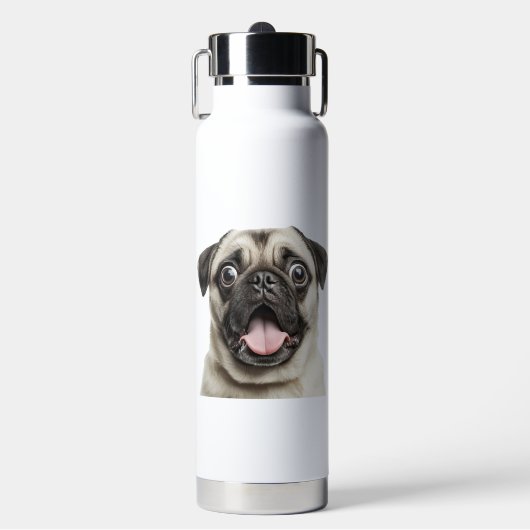 pug waterfles (Voorkant)