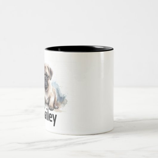 Pug Waterverf Mok (Center)