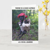 PUG-wenskaart Kaart (Gele Bloem)