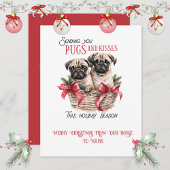 Pug Whimsical Christmas | Feestdagenkaart