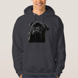 Pug Wisdom - Black Pug Hoodie