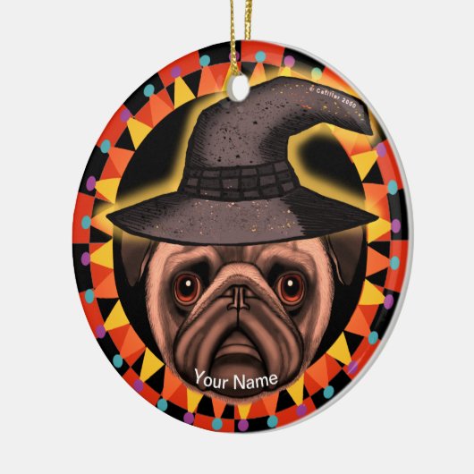 Pug Witch ornament (Links)