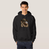 Pug with Coffee Dogs Coffee   Dog Pug Hoodie (Voorkant volledig)