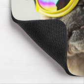 Pug with Goggles Muismat (Hoek)