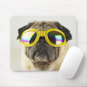 Pug with Goggles Muismat (Met muis)