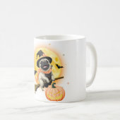 Pug Wizard Mok - Magische & Schattigee Pug Coffee  (Voorkant rechts)