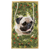 Pug Wreath Klein Cadeauzakje (Voorkant)