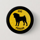 Pug Xing Ronde Button 5,7 Cm (Voorkant)