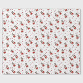 Pug Xmas Patroon Cadeaupapier (Vlak)