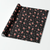 Pug Xmas Patroon Cadeaupapier (Uitgerold)
